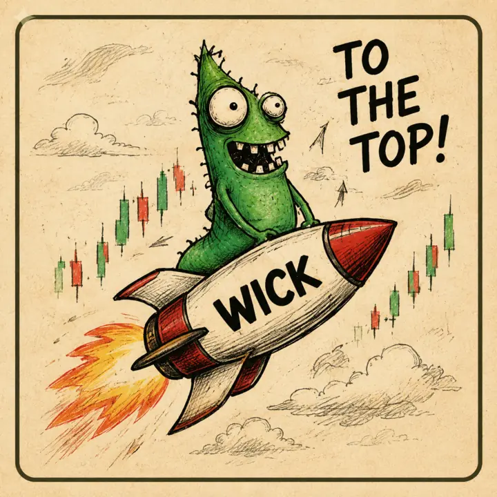 Wick riding a rocket: To the top!